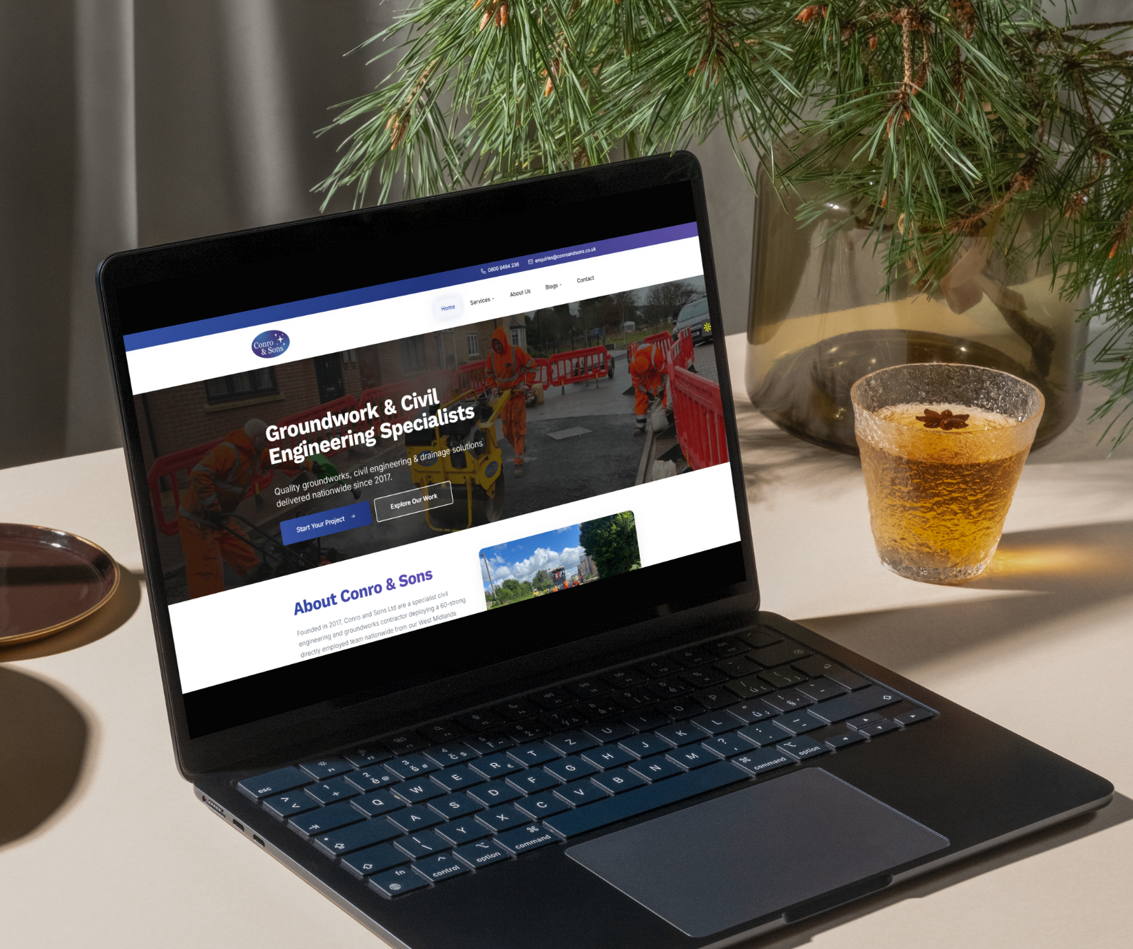 Conro & Sons website